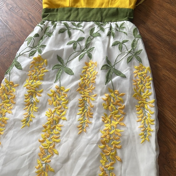 1950s vintage embroidered maxi dress - Picture 11 of 12